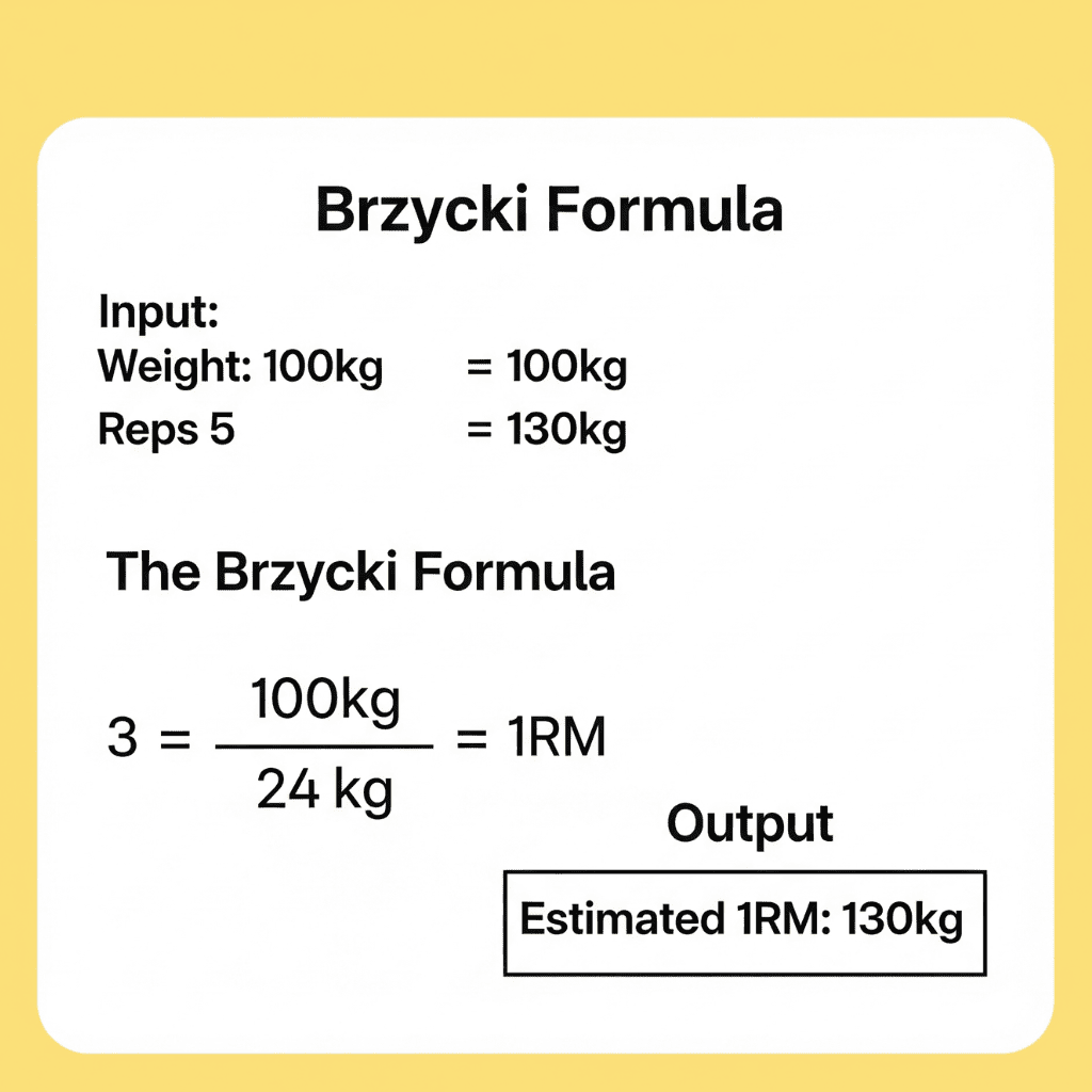 Brzycki Formula How It Accurately Predicts Your 1RM - Calculation Example