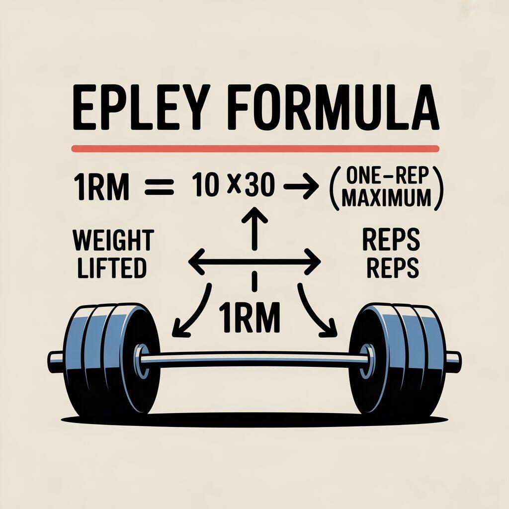 Epley formula equation and how to calculate one rep max